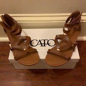 Brown and Gold shoes from Cato